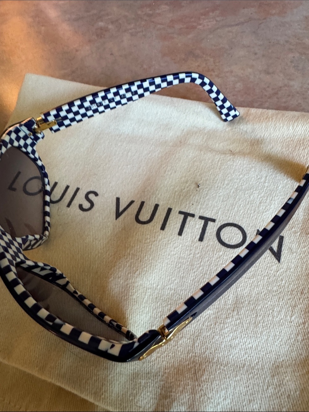 Louis Vuitton Deep Royal Blue Checkerboard with Dustbag - Picture 2 of 4